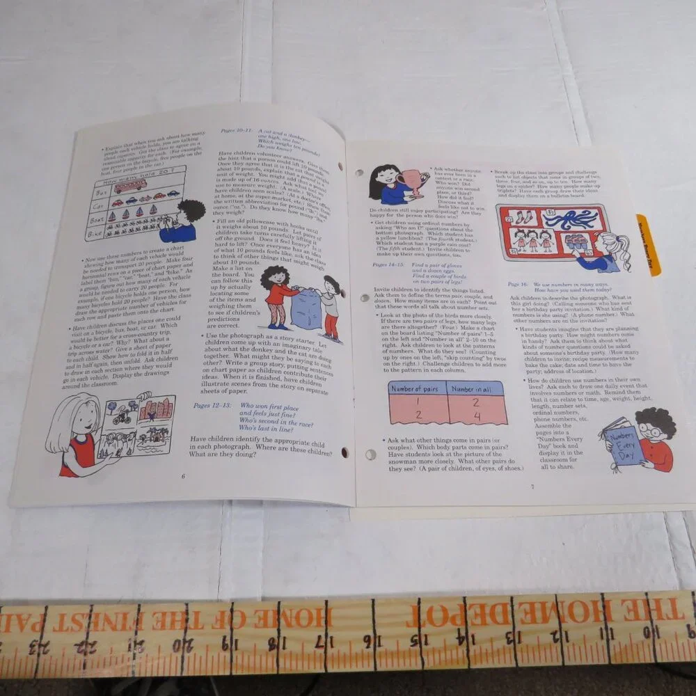 Numbers Every Day BIG BOOK (almost 2 feet tall) with teacher pages CLASSROOM